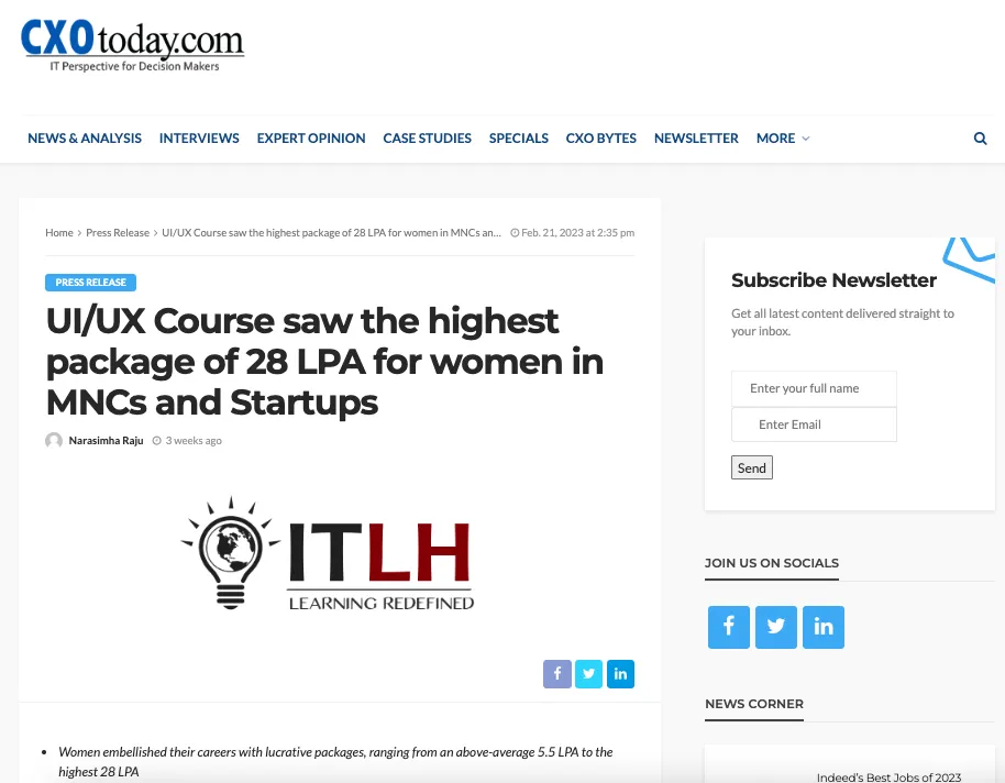 ITLH Featured on